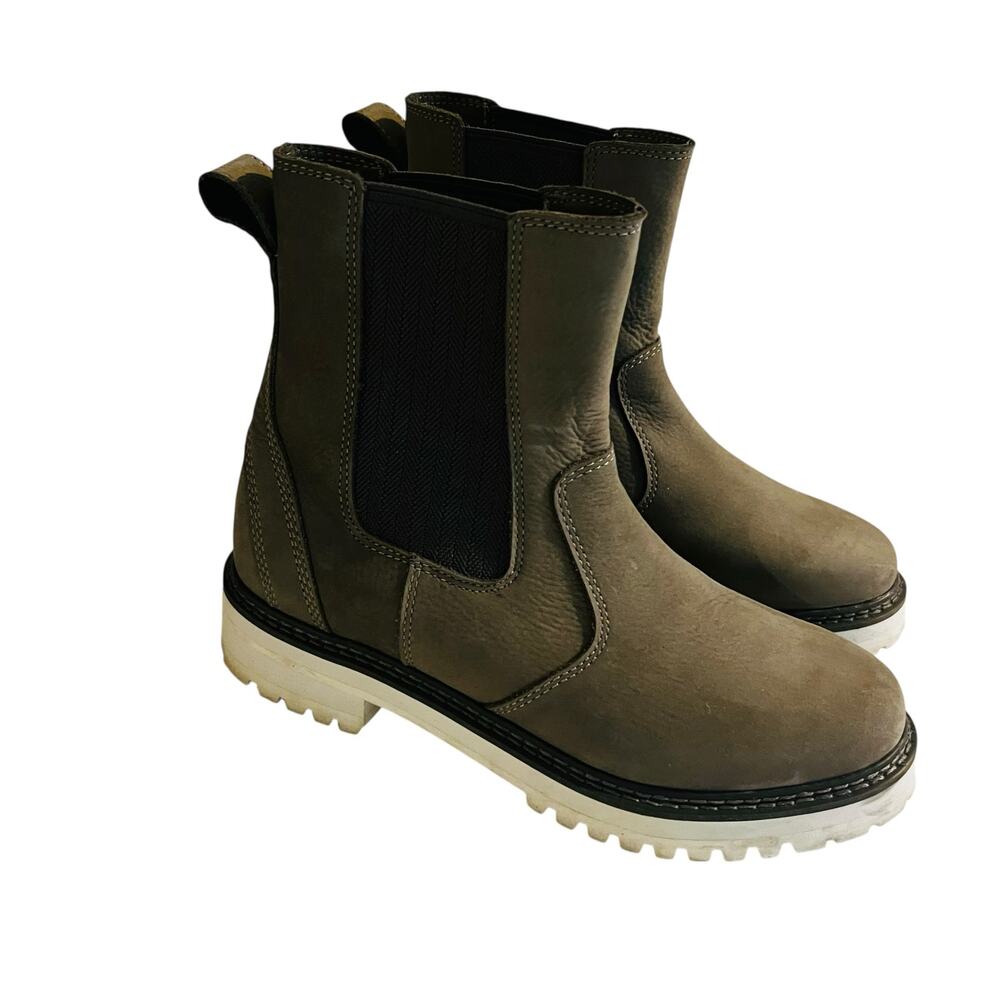 L.L. Bean Camden Hill Leather Chelsea Boots Size 9.5 Gray - Picture 2 of 7